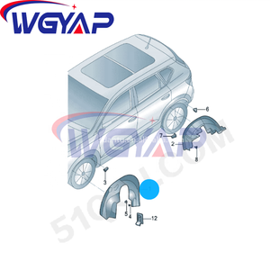 WGYAP OEM 2GJ805911 2GJ805912 Garde-boue intérieur pour <span class=keywords><strong>Volkswagen</strong></span> TAOS 2021 Vente directe d'usine Produit conducteur GARDE-BOUÉ - Product Image 3