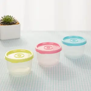 Amazon best seller Mini scatola per la conservazione della freschezza piccola tazza di plastica scatola sigillata per la conservazione frigorifera budino yogurt riscaldamento a microonde