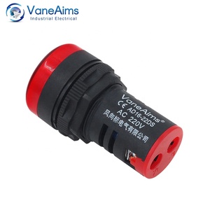 22mmLEDシグナルライトAD16-22DSインジケータライトレッドグリーンブルーホワイトイエロー220V110V24V12Vプラスチックランプ