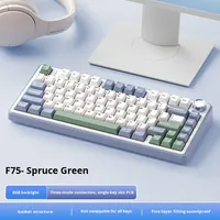 Clavier mécanique sans fil F75 à trois modes, personnalisé pour l'examen, structure Gasket pour E-sport, clavier sans fil Hot Plug