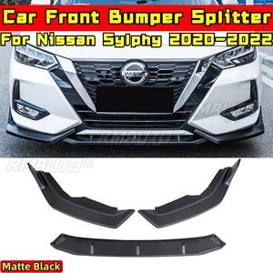 Kit de Carrocería para Nissan Sylphy 2020-2022, Lip Delantero Negro Brillante, Estilo Deportivo, Difusor de Parachoques Delantero, Accesorios para Auto - Product Image 2