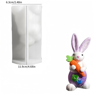 Carrot-hugging for Scented Wax Candle Eco-Friendly Reusable Silicone Mold Resin DIY Woven <b>Small</b> for Plaster <b>Ornament</b> - Product Image 5