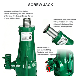 Cric mécanique manuel à vis pour levage de <span class=keywords><strong>voiture</strong></span>, cric de <span class=keywords><strong>voiture</strong></span> manuel robuste à profil bas pour levage de véhicule - Product Image 3