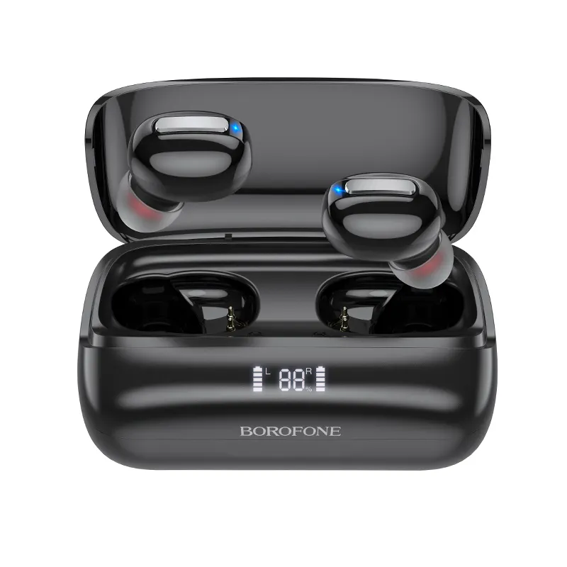 BOROFONE BE55 Headset BT Nirkabel Sempurna, Earphone Nirkabel Catu Daya Besar 1200MAh