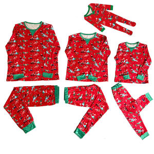 2025 européen américain eBay nouvelle impression de noël famille correspondant à manches longues pyjama ensemble vêtements de maison - Product Image 4