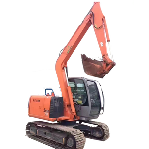 High-Quality <b>Used</b> Hitachi ZX70 7Ton Mini <b>Excavator</b> Japan Imported Crawler Digger Great Condition CE Certified Breaker - Product Image 1