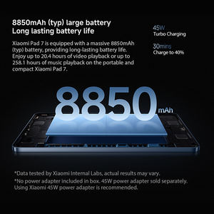 เสนแพด Xiaomi 7 globel เวอร์ชัน Snapdragon 7 + Gen 3 144Hz 11.2 ''ลำโพงสี่ตัวหน้าจอแท็บเล็ตแบตเตอรี่8850mAh 45W มีสินค้าในสต็อก - Product Image 4