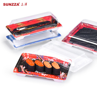 Boîte à sushi Sunzza Boîte à mochi à 1/2/4/5/8/9/12 compartiments Boîte à nourriture japonaise Bento Sushi Boîte à emporter