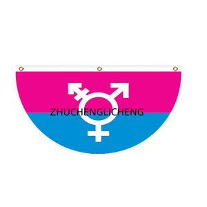 Bandiera a Forma di Ventaglio Personalizzata per Eventi Pride, Bandiera da Giardino per Esterni e Cortili, Vendita all'Ingrosso - Product Image 4