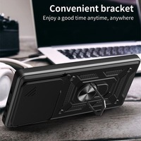 Coque de téléphone pour Infinix Note 40 Pro Plus 30 5G 20 4G Ultra, antichoc, avec béquille et anneau de support, protection coulissante pour l'appareil photo