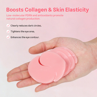 Masques hydrogel pour les yeux au PDRN, ADN de saumon et rétinol, marque privée OEM, pour les cernes, les poches et les ridules, avec de la niacinamide