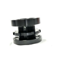 Kit de moyeu de volant à dégagement rapide pour course automobile, en aluminium, avec adaptateur et espaceur personnalisables, pour usage sport automobile - Vente chaude