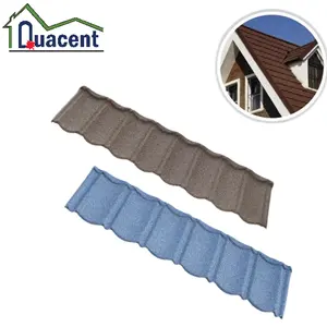 Stone-Coated Metal Roof Shingles Roofing Tile Roof Sheets Material Red White Blue Customized Industrial Surface Color