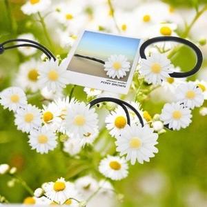 Neue 2021 Mode elastischen Haarring niedlichen Mini Gänseblümchen Blume Haars pange Pferdes chwanz Halter Frau Mädchen Haarschmuck - Product Image 2