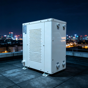 Pompe à chaleur géothermique à source terrestre avec onduleur 10-40 kW, WiFi, alimentation électrique et solaire, haute efficacité pour usage domestique extérieur - Product Image 2