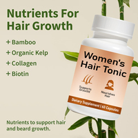 Compléments alimentaires pour la croissance des cheveux avec thiamine, biotine, acide pantothénique, favorisent une croissance capillaire saine pour les cheveux clairsemés des femmes, OEM en vrac