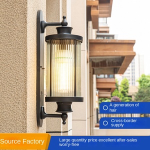 Portail de jardin chinois Polycarbonate étanche mur extérieur LED aluminium cylindre à énergie solaire haute CRI 95 décoratif pour la maison - Product Image 6