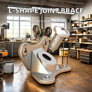 Alloy Iron Steel 90 Degree <b>Corner</b> L Shape <b>Bracket</b> Combining <b>Plastic</b> Cabinet Wood Furniture Joint Removable Butterfly Connector - Product Image 2