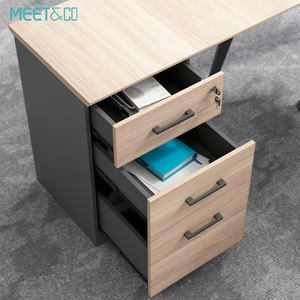 Bureau de direction en bois en forme de L, moderne, pour PDG, directeur, cadre supérieur, mobilier de bureau - Product Image 6