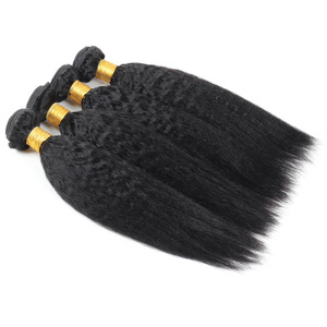 Kinky Straight 100% Virgin Remy Haar Bulk Bundels Multi-Donor Klitvrij 8 Inch Natuurlijke Textuur Yaki Stijl voor Vlechten - Product Image 1