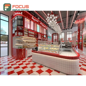 Freestanding Coffee Service <b>Counter</b> Checkout Shelf Condiment Area Store Cafe <b>Counter</b> Display - Product Image 2