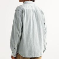 Jaket Overshirt Pria Warna Kustom Terlaris Lengan Panjang 100% Katun Kemeja Kasual Korduroi