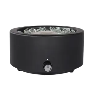 gas fire pit table round Indoor Outdoor Fire Pit Portable Fire Steel Pot Fireplace