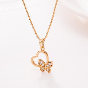 Joyería XUPING al Por Mayor Collar para Mujer con Colgante de Dije de Moda Chapado en Oro de 14K y 18K - Product Image 5