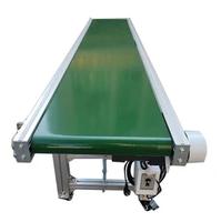 Système de convoyeur à bande automatique, conception modulaire, bande plate en PVC pour atelier de fabrication