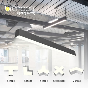 Hiện đại tam giác kiến trúc LED tuyến tính ánh sáng mặt dây chuyền DIY lục giác thiết kế 20 Wát 40 Wát nhôm đèn trần cho nhà để xe phòng tập thể dục - Product Image 4