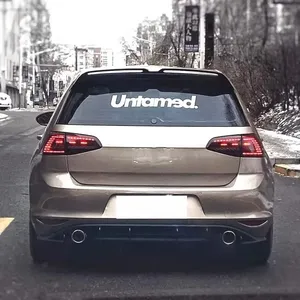 2014 To 2017 for Golf 7 MK7 V2 Style Rear Bumper <b>Lip</b> Diffuser Splitters Spoiler Blade Lower Chin Body Kit - Product Image 5