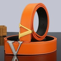 Nouvelle ceinture décontractée à motif écossais avec boucle en cuivre pour hommes et jeunes hommes, style urbain, tendance, passe-partout pour jeans 2026