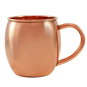 Tazas de cobre de mula de Moscú hechas a mano 100%, Idea de regalo de Navidad única para bebidas refrigeradas, último diseño, restaurantes martillados - Product Image 6