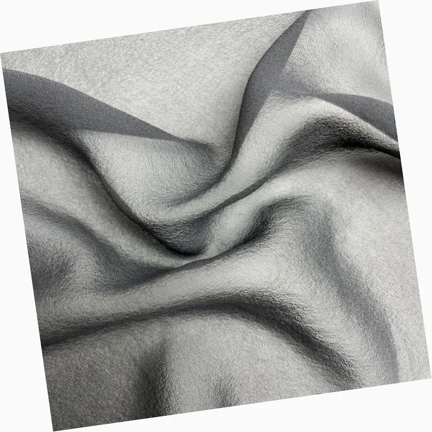 niedrige MOQ individuell gefärbte solide Farbe 8 mm hell 100 % Seide Georgette Mulverry GGT Stoff für Kleid Kleidung Unterwäsche Stoff Made in China