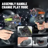 Vente en gros : Voiture de cascade télécommandée 2-en-1 avec machine à bulles, 4 canaux, prête à l'emploi, avec chargeur et super grandes roues, pour usage intérieur et extérieur