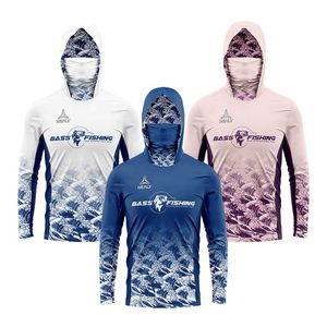 Nouveau design Sublimation respirant séchage rapide vêtements de pêche hommes léger chemises de pêche à manches longues pêche à capuche - Product Image 1