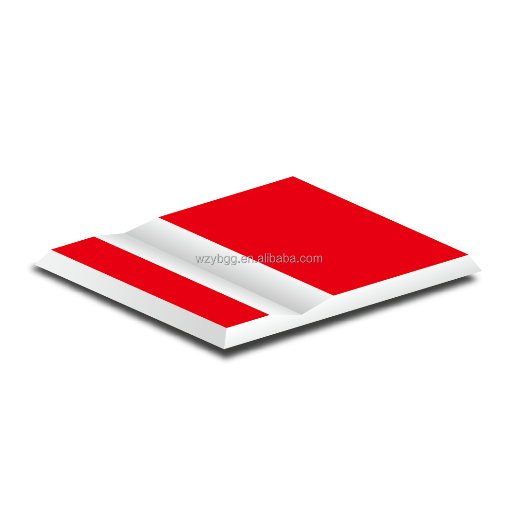 9001 แดง/ขาว 300*600*1.5มม. 4ชิ้น