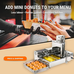 Precio especial Mini Donut Making Reduce el tiempo de servicio <span class=keywords><strong>Inblan</strong></span> Churro Maker 220V Máquina de decoración de donas - Product Image 6