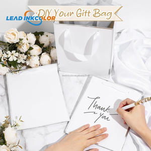 Custom Pink Luxury Kraft Paper Gift Bag With <strong>Ribbon</strong> Handle for Cosmetic and Clothing Packing Personalized With Your Own Logo - Product Image 2