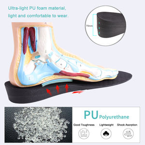 Трехслойные стельки из ПВХ-пены 7,5 см для увеличения роста, регулируемые, с воздушной подушкой, амортизирующие, для подъема пятки, на заказ - Product Image 2