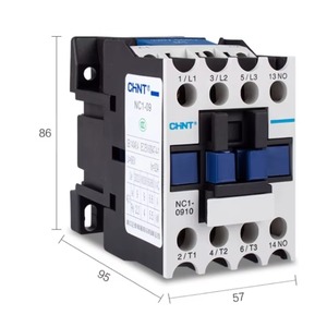 Contactor Magnético CHINT NC1 3P/4P 9A-95A 24VAC 24VDC 36VAC 48VAC 110VAC 220VAC AC/DC Mixto para Montaje en Riel DIN, Automatización Industrial - Product Image 5