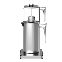 Hotsy appareils ménagers intelligents 1.7L + 1.2L Samovar théière bouilloire électrique Double couche Cool Touch bouilloire électrique