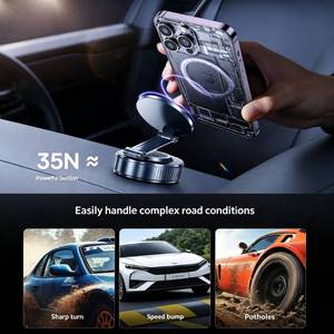 Supporto Magnetico per Cruscotto Auto con Rotazione a 360°, Antivibrazioni, in Lega di Alluminio, Compatibile con <span class=keywords><strong>iPhone</strong></span> 12-17 - Product Image 5