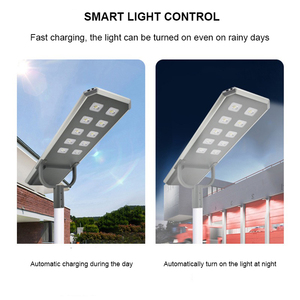 Lampara Solar <span class=keywords><strong>Exterior</strong></span> Luces de camino solar Todo en uno Farola solar Célula solar Luces solares para patio Lampadaire Solaire - Product Image 3