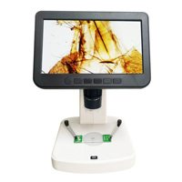 New Item 7.0 Inch IPS Panel Stand Alone Digital Microscope with Polarizer 20X - 220X 4.0 MP