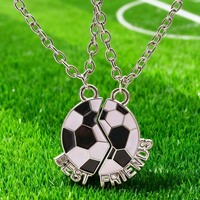 Collier de couple puzzle soleil lune étoile en alliage, bijoux d'amitié BFF assortis, lot de 4 pièces, vente en gros directe usine