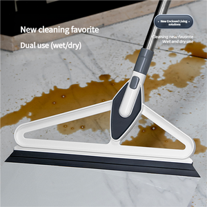 Çift amaçlı sihirli değnek ev silikon su kazıyıcı kolay temizlik için süpürme zemin silecek Modern banyo zeminler - Product Image 3