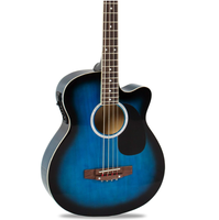 Huasheng OEM Top Instruments de musique professionnels 6 cordes guitare acoustique bleue pour étudiant adulte débutant
