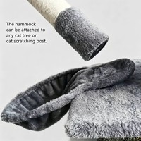 Arbre à chat multi-niveaux avec sac de rangement pour chat et alternative au hamac - Pochette de rangement pour chat peu encombrante