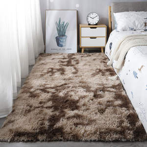 Rectangle blanc en peau de mouton moelleux, cheveux longs tie dye doux fausse fourrure en peluche moderne <span class=keywords><strong>tapis</strong></span> <span class=keywords><strong>tapis</strong></span> pour salon/ - Product Image 1